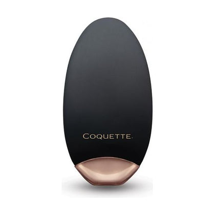 Coquette The Lay Me Down Vibe - Black/Rose Gold: Rechargeable Silicone Hands-Free Vibrator for Sensual Pleasure, Model CQ-LMDV01, Designed for All Genders, Delivers Intense Clitoral Stimulati - Adult Naughty Store