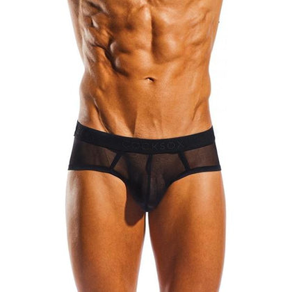 Cocksox Mesh Contour Pouch Sports Brief CX76ME Nero M for Men's Sensational Support and Comfort in Intimate Sports Apparel - Adult Naughty Store