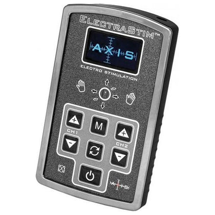 Electrastim Axis Electro Sex Stimulator - Advanced Dual Output E-Stim Device for Customizable Pleasure - Model AX-2000 - Unisex - Full Body Sensations - Sleek Black