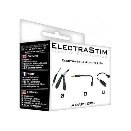 ElectraStim Triphase Combiner Cable - Versatile Three-Channel Conversion Cable for Enhanced Pleasure - Model TS-300 - Unisex - Multi-Accessory Compatibility - Sleek Black