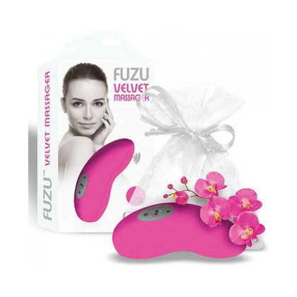 Introducing the Fuzu Velvet Messager - Neon Pink: The Ultimate Vibrating Body Massager - Adult Naughty Store