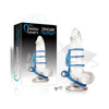 Doctor Love's Zinger Dual Vibrating Cock Cage - Blue: The Ultimate Pleasure Enhancer for Men