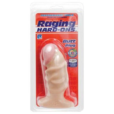 Pipedream Raging Hard-Ons Butt Plug - Large | Model HPL-4.5 | Unisex Anal Pleasure | Realistic Veins | Pink