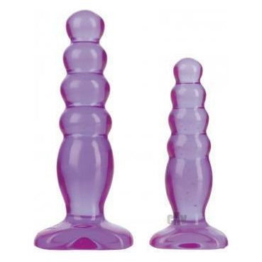 Doc Johnson Crystal Jellies Anal Delight Trainer Kit - Purple: The Ultimate Beginner's Anal Pleasure Experience