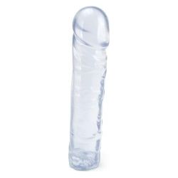 Crystal Jellies 8 Inch Classic Dildo - The Ultimate Clear Pleasure Toy for All Genders and Intimate Delights