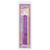 Crystal Jellies 10in Classic Dildo - Purple