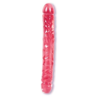 Jellies Jr Crystal Pink Double Dong 12 Inch - Ultimate Pleasure for Couples