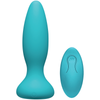 A-Play Rechargeable Silicone Adventurous Anal Plug W-Remote - Teal: The Ultimate Pleasure Experience for All Genders and Anal Exploration - Adult Naughty Store