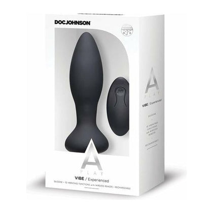 A-Play Rechargeable Silicone Experienced Anal Plug W-remote - Black - Adult Naughty Store