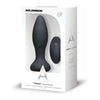 A-Play Thrust Rechargeable Silicone Anal Plug with Remote Control - Model X1 - Unisex - Intense Pleasure - Black - Adult Naughty Store