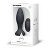 A-Play Rimmer ARS-500 Rechargeable Silicone Anal Plug with Remote Control - Black - Adult Naughty Store