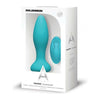 A-Play Rimmer AR-200 Rechargeable Silicone Anal Plug with Remote Control - Teal - Adult Naughty Store