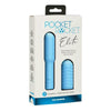 Doc Johnson Pocket Rocket Elite Rechargeable W-removable Sleeve - Sky Blue