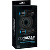 OptiMALE Silicone Vibrating Double C-Ring Waterproof - Black: The Ultimate Pleasure Enhancer for Couples - Adult Naughty Store