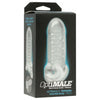 Optimale Thick Frost Extender with Ball Strap - Model XT-6 - Male Penis Sleeve for Enhanced Length and Thickness - Pleasure Enhancer for Men - Frosted Sheer - 6 Inches