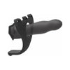 Doc Johnson Body Extensions Be Naughty Vibrating 4 Piece Strap On Set - Unisex Hollow Silicone Attachments for Penetration Play - Model BNS-400 - Multi-Gender Pleasure - Black