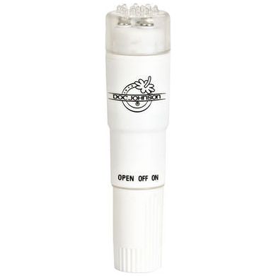 Doc Johnson White Nights Waterproof Vibrating Pocket Rocket - Model WNP-001 - Unisex - Clitoral Stimulation - White