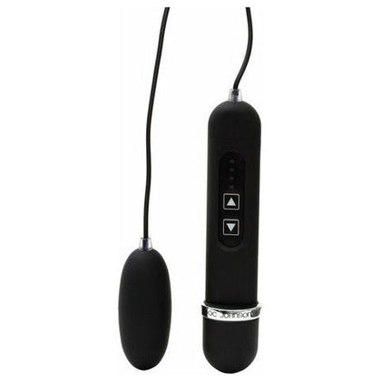 Doc Johnson Black Magic Waterproof Velvet Touch Bullet Vibrator and Controller - Model BM-001 - For All Genders - Intense Pleasure - Sleek Black