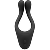 Doc Johnson Tryst Black Multi-Erogenous Massager - Versatile Pleasure for All Genders - Clitoral and Nipple Stimulation - 3 Powerful Motors - 7 Massage Patterns - Phthalate-Free - Black - Adult Naughty Store