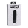 Introducing the PleasurePro LipSuck Deluxe - Model LS-100X: Compact Lipstick Suction Toy for All Genders - Black