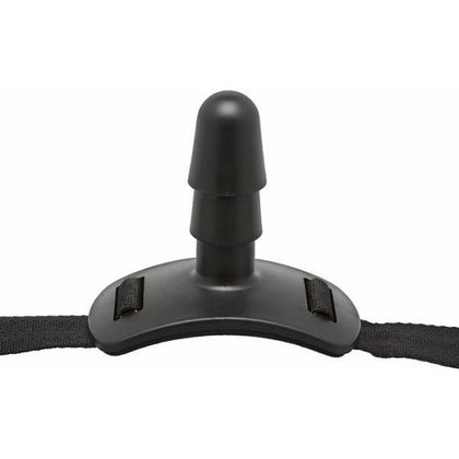 Vac-U-Lock Black Universal Strap-On Harness with Dual Function Ball Gag - Model VUL-001 - For All Genders - Pleasure in Every Curve - Black