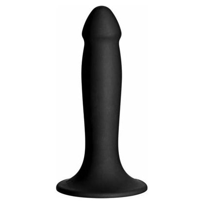 Vac-U-Lock Smooth Silicone Dong - Model VUL-001 - Unisex Pleasure Toy for Intimate Delights - Black
