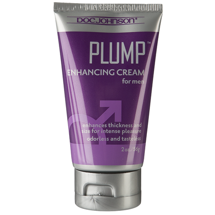 Doc Johnson Plump Enhancing Cream for Men - Intense Pleasure and Size Enhancement for Better Lovemaking - Model: 2oz Tube
