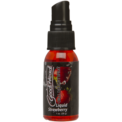 Doc Johnson GoodHead Oral Delight Spray - Strawberry Flavor, 1oz - Enhance Oral Pleasure for Both Givers and Receivers