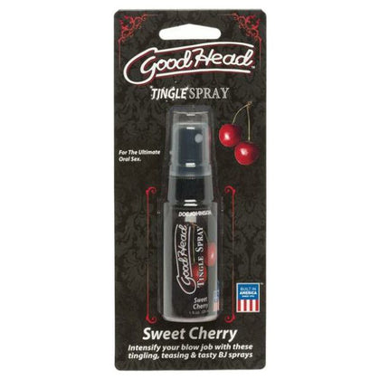 Doc Johnson's® GoodHead Tingle Spray - Sweet Cherry, Arousal Enhancing Oral Pleasure Spray for Him and Her, Model GH-123, Vegan Friendly, Made in USA