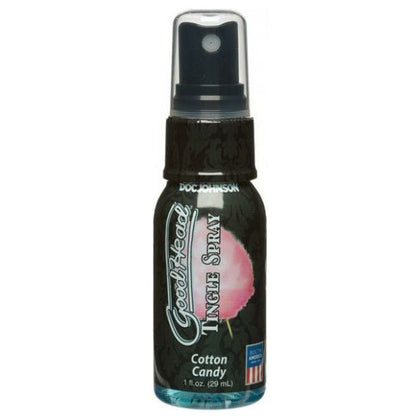 Doc Johnson GoodHead Tingle Spray - Cotton Candy Flavored Oral Pleasure Enhancer for Men and Women - Model GH-TC1 - Cool Tingling Sensation - 1oz Bottle - Vegan Friendly - Made in USA