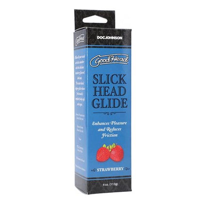 Slick Head Glide - 4 Oz Strawberry: The Ultimate Water-Based Lubricant for Effortless Pleasure