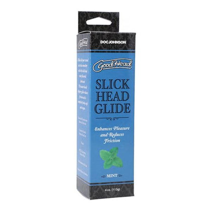 Goodhead Slick Head Glide - Water-Based Mint Flavored Lubricant for Smoother Intimate Moments - 4 Oz