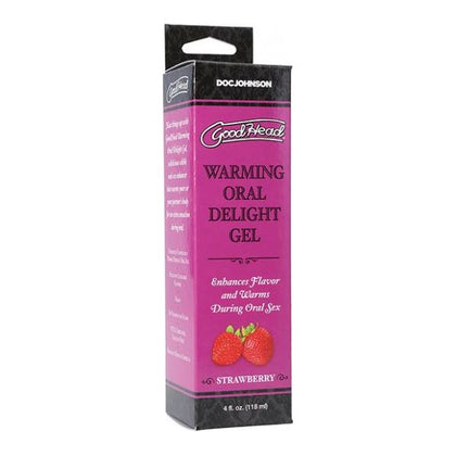 Introducing the Sensational PleasureGel - GoodHead Warming Oral Delight Gel, 4 Oz Strawberry