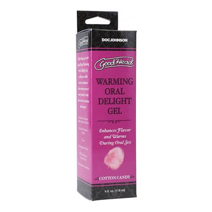 GoodHead Warming Oral Delight Gel - 4 Oz Cotton Candy: Arousal-Inducing Edible Gel for Sensational Oral Pleasure