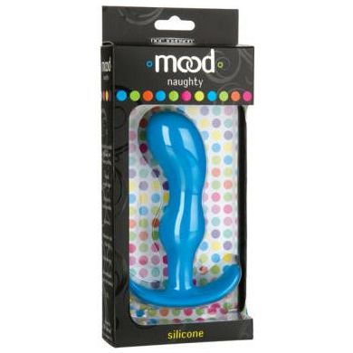 Doc Johnson Mood Naughty 2 Large Silicone Butt Plug - Model #MN2-L-BLUE - Unisex Anal Pleasure Toy - Blue