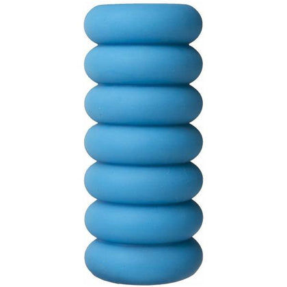 Doc Johnson Mood Thrill Triple Texture Blue Stroker - Versatile Male Masturbator for Intense Pleasure