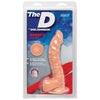 The D Ragin D 7.5 inches Dildo with Balls Vanilla Beige