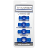TitanMen Tools C Ring Set - Blue: The Ultimate Pleasure Enhancer for Men