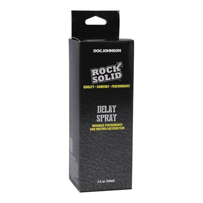 Rock Solid Delay Spray - Ultimate Performance Enhancer for Men - Model RS-200 - Extended Control for Intense Pleasure - 2 Oz - Clear