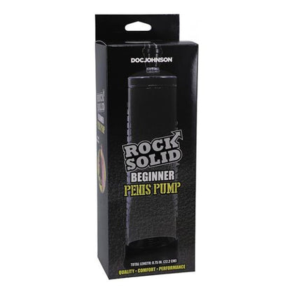 Rock Solid Beginner Penis Pump - Increase Size and Confidence with the RS-100 Male Enhancement Device - For Men - Enhance Pleasure and Performance - Clear