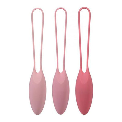 Introducing the In A Bag Kegel Trainer - Pink: The Ultimate Health-Grade Silicone Weighted Kegel Balls Set for Women's Pelvic Floor Strengthening and Pleasure Enhancement
