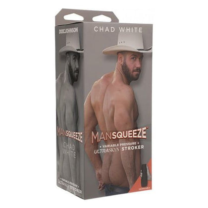 Introducing the Chad White Man Squeeze Ultraskyn Ass Stroker - The Ultimate Pleasure Experience for Men