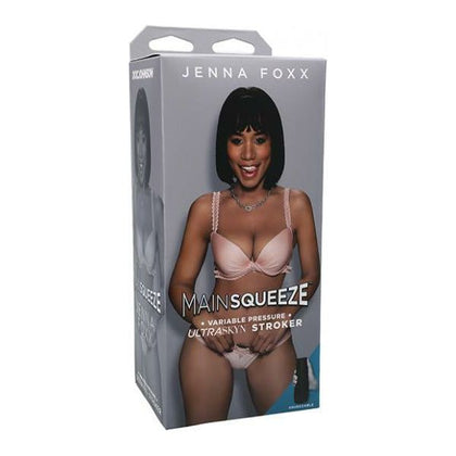 Main Squeeze Ultraskyn Pussy Stroker - Jenna Foxx: The Ultimate Intimate Pleasure Experience for Men - Model MSUS-JF01 - Lifelike Texture, Adjustable Pressure, Discreet Storage - Black - Adult Naughty Store