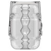 Main Squeeze Optix Crystal Clear Mini Pussy & Ass Stroker - Compact Transparent Masturbator for Men and Women - Adult Naughty Store