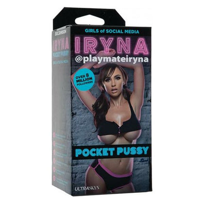 Doc Johnson Novelties Girls of Social Media @playmateiryna Ultraskyn Pocket Pussy - Model GSP-001 - Female Masturbator for Intense Pleasure - Sensual Pink
