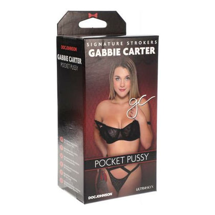 Signature Strokers Ultraskyn Pocket Pussy - Gabbie Carter: The Ultimate Realistic Male Masturbator for Intense Pleasure, Model X-69, Designed for Men, Delivers Mind-Blowing Sensations, Lifelike Skin Texture, Deep Throat Experience, Vibrant Flesh Color