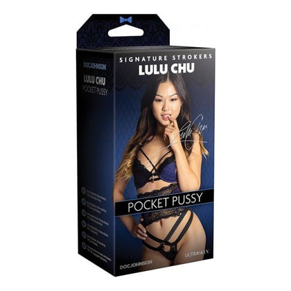 Signature Strokers Ultraskyn Pocket Pussy - Lulu Chu: The Ultimate Realistic Male Masturbator for Intense Pleasure, Model LS-1001, Designed for Men, Sensational Stimulation, Deep Pink