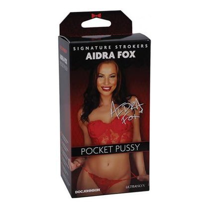 Doc Johnson Signature Strokers Ultraskyn Pocket Pussy - Aidra Fox Male Masturbator Stroker (Model: Aidra Fox - 90210) - Men's Anal Pleasure - Flesh Tone