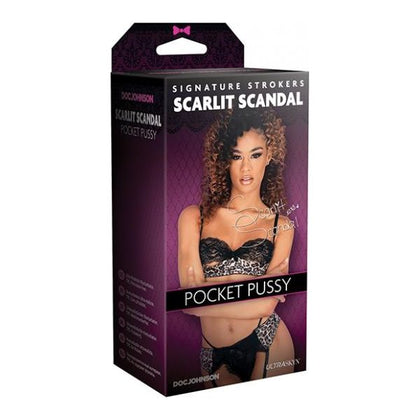Adam’s Toy Box presents: Scarlit Scandal Signature Strokers Ultraskyn Pocket Pussy - Model: Signature Stroker, Female Pleasure, Heavenly Skin Feel - Deep Pink