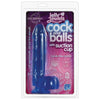 Jelly Jewels Sapphire Blue Cock and Balls Suction Cup Sex Toy - Model #JJ-SB-01 - For Men - Intense Pleasure - Non-Toxic PVC with Sil-A-Gel Formula - Adult Naughty Store